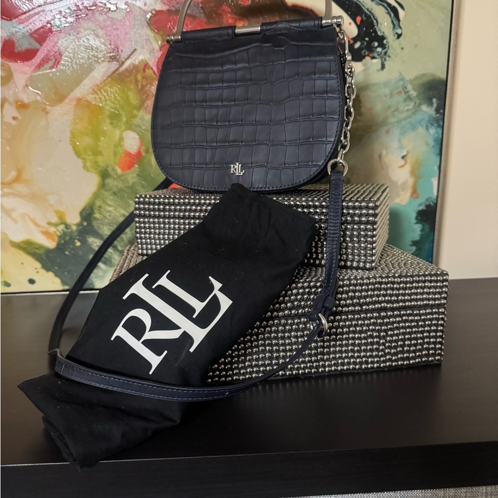Ralph Lauren Navy Crossbody Bag / NWOT